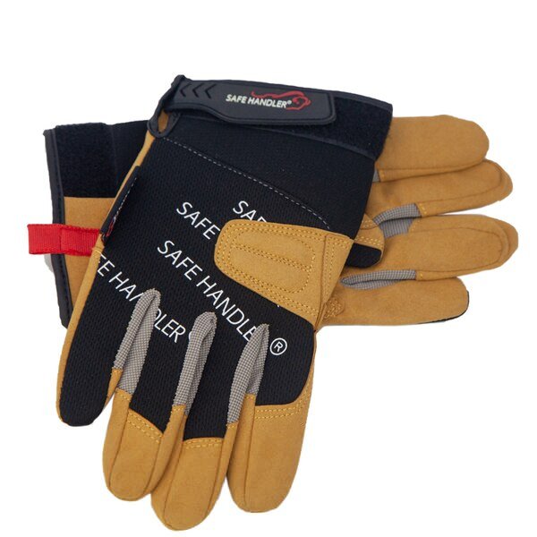 Reinforced Leather Gloves, Large/X-Large, PR, Safe Handler, Mfr#: BLSH-MSRG-1-LXL